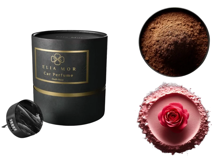 Car Perfume Set: Oudh Rose